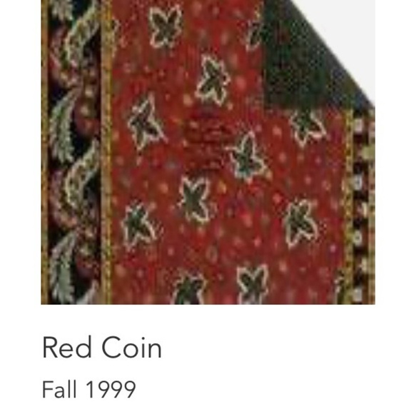 Vintage VERA BRADLEY Red Coin Large Duffle Bag 1999 Maple Leaf 2 Handles Zipper - Picture 13 of 13